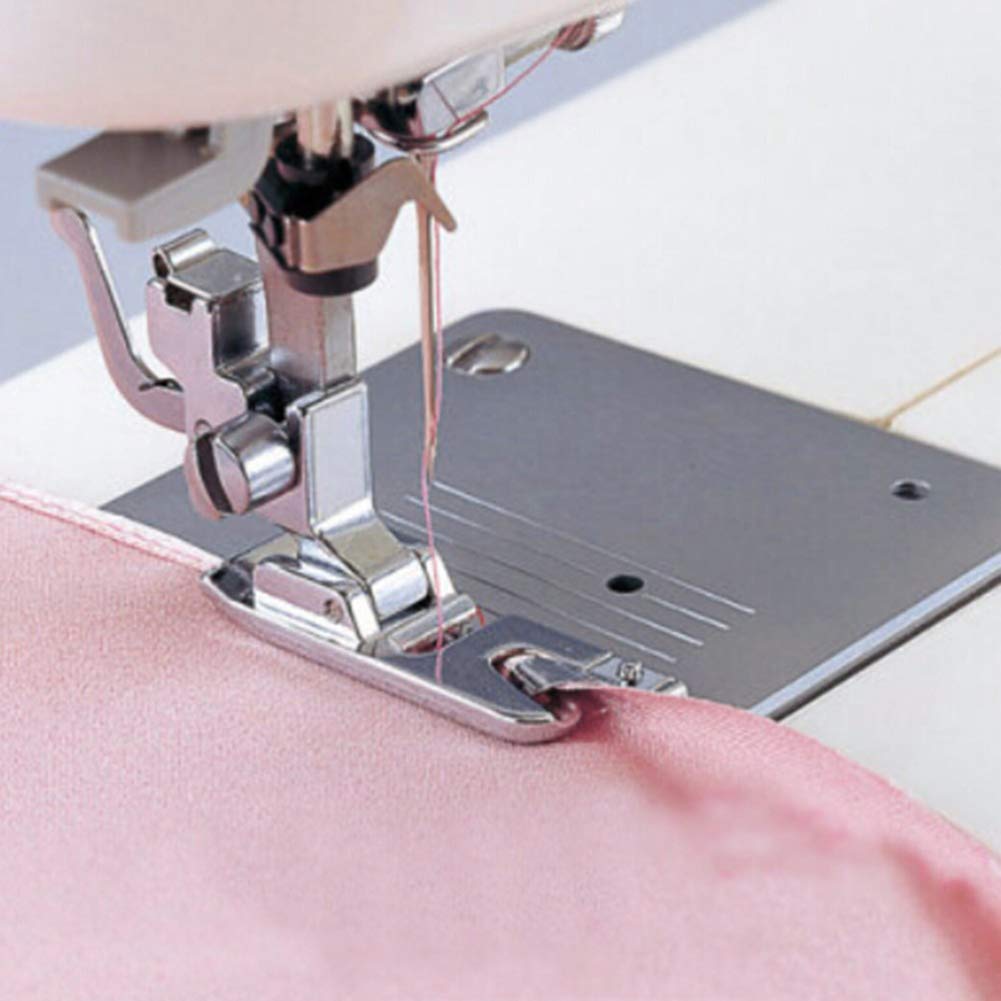 Precision Narrow Rolled Hem Presser Foot Set from Curat Cart, showcasing high-quality finish for perfect hems.