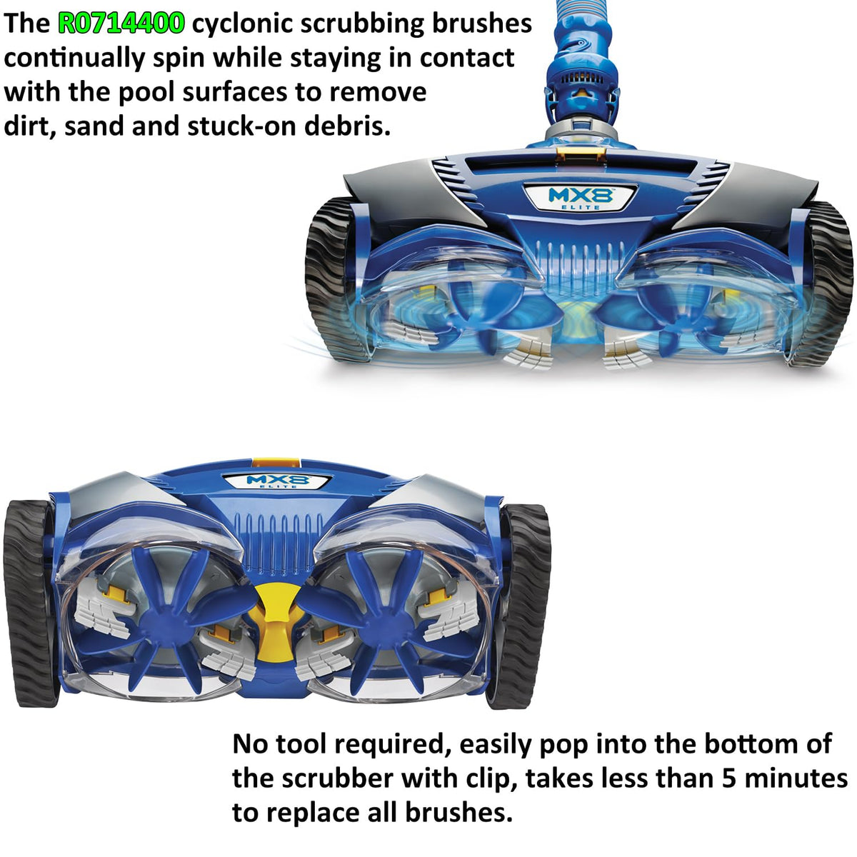 Upgrade your pool cleaning with Zodiac Polaris Pool Cleaner Brushes, designed for effortless dirt removal. Available at Curat Cart.