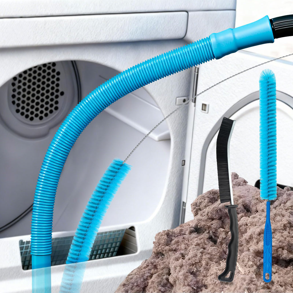 Premium imported Dryer Vent Cleaner Kit featuring flexible brushes for effective lint removal. Available at Curat Cart.
