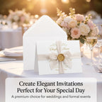 Blank White Cards and Envelopes, specially curated by Curat Cart, perfect for elegant invitations and special events.