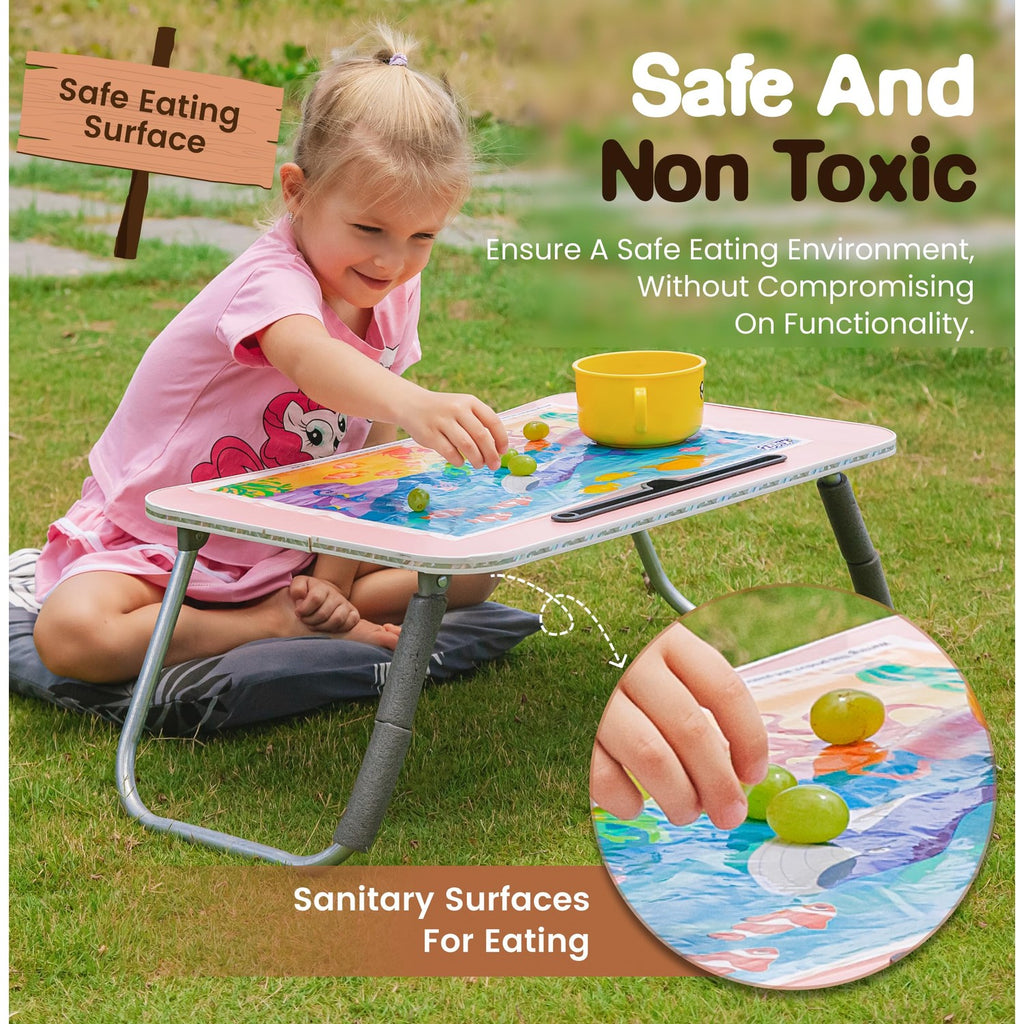 Waterproof disposable placemats for kids, specially curated by Curat Cart, ensure a safe and sanitary eating environment.