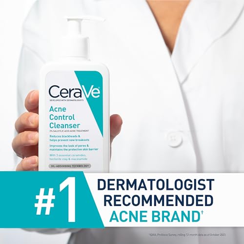 Buy now CeraVe Acne Treatment Face Wash, Salicylic Acid Cleanser with Purifying Clay, Niacinamide, and Ceramides, Pore Control and Blackhead Remover, 8 Ounce at indiglob india