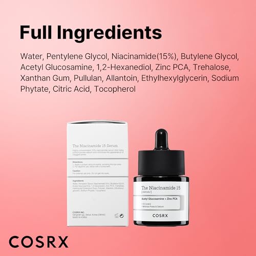 Buy now COSRX 15% Niacinamide Face Serum, 0.67 fl oz, Pore Minimizer Serum for Face, Even Skin Tone, Korean Skin Care at indiglob india