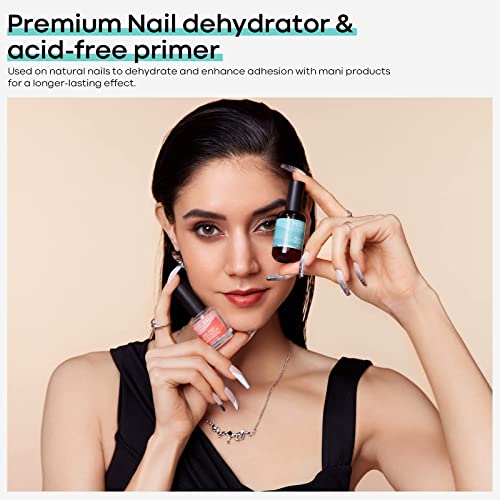 Buy now modelones 15 ml Nail Dehydrator and Primer, Acid Free Base Coat Natural Prep Dehydrate & Bond Primer Kit, Hema-Free Acrylic Nail Supplies at indiglob india