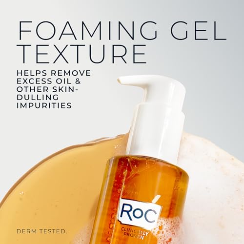 Buy now RoC Multi Correxion Revive + Glow Gel Vitamin C Cleanser, Face Wash, Facial Cleanser with Glycolic Acid, Paraben-Free, Sulfate-Free Skin Care - 6 Ounces at indiglob india