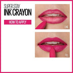 Buy now Maybelline SuperStay Ink Crayon Matte Longwear Lipstick With Built-in Sharpener, Forget The Rules, 0.04 Ounce at indiglob india