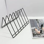 Buy now File Organizer-Metal Newspaper Holder-Magazine File Storage-Desktop Storage Book Rack-File Folder Holders-Office Products(Black at indiglob india