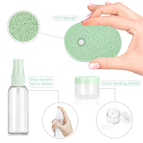 Buy now Face Mask Mixing Bowl Set, Anezus 11 Pcs DIY Facemask Mixing Tool Kit with Facial Mask Bowl Stick Spatula Silicone Brush Spray Bottle Puff Soaking Bottle Gauges at indiglob india