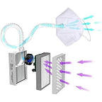 Buy now BROAD Breathe Easier AirPro Mask Rechargeable Reusable Air Purifying Respirator with a HEPA Filter at indiglob india