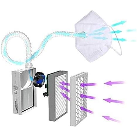 Buy now BROAD Breathe Easier AirPro Mask Rechargeable Reusable Air Purifying Respirator with a HEPA Filter at indiglob india