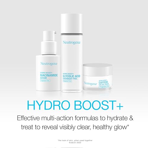 Buy now Neutrogena Hydro Boost + Eye Cream for Dark Circles & Puffiness, Under Eye Cream with Caffeine, Hyaluronic Acid and Peptides, Fragrance Free, 0.5 oz at indiglob india