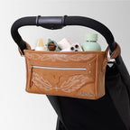 Buy now Itzy Ritzy Adjustable Stroller Caddy and Organizer Bag Featuring Front Zippered Pocket, 2 Built-In Interior Pockets & Adjustable Straps to Fit Nearly Any Stroller (Saddle) at indiglob india