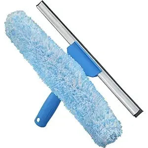 Buy now Unger Professional 2-in-1 Squeegee and Scrubber, 14â€ Window Cleaning Tool with Streak-Free Results, Commercial and Residential Use, Microfiber Sleeve to Clean without Scratching 14-inch (Pack of 10) 14" 2-in-1 Window Cleaner at indiglob india