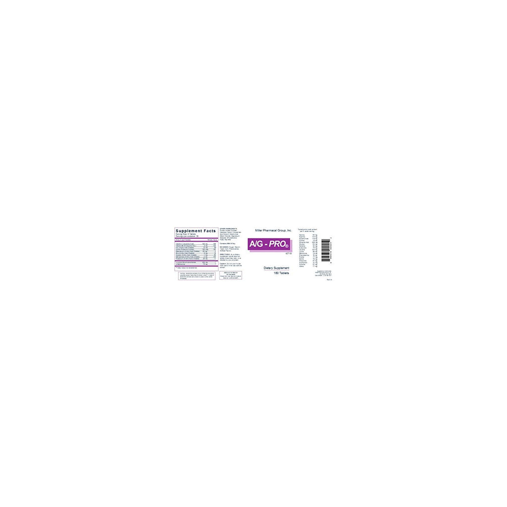 Buy now Miller Pharmacal A/G Pro Tablets, 180 Count at indiglob india