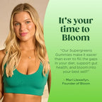 Buy now Bloom Super Greens Gummies, Daily Greens Superfood Fiber Gummies with Fruits, Vegetables, Vitamins & Minerals for Digestive & Gut Health, Bloating Support, Strawberry Kiwi, 12 Servings (48 Total) at indiglob india