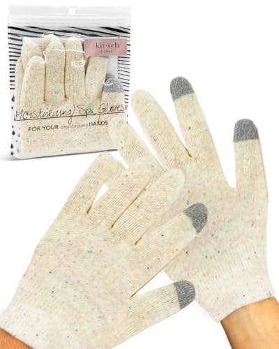 Buy now Kitsch Moisturizing Gloves Overnight for Dry Hands Treatment, for Women & Men | Soft Hydrating & Infused Gel Spa Gloves for Kids, One Size Fits Most, Washable & Reusable Pair at indiglob india