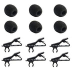 Buy now AUGSUN 18Pcs Lapel Microphone Clips Replacement Kit, 6Pcs Lavalier Mic Clips Metal Tie Clips Lavalier Microphone Clips, 6Pcs Windscreen Foam Cover and 6Pcs Plastic Wire Clips at indiglob india