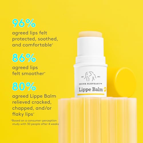 Buy now Drunk Elephant Lippe Balm - 3.7 g/.13 oz - Nourishing Lip Balm - Clean Clinical Skincare - Cruelty-Free - Dermatologist-Tested - Free of Essential Oils, Silicones, and Fragrance at indiglob india
