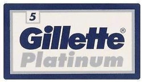 Buy now 25 GILLETTE Platinum Double Edge Razor Blades Made in Russia at indiglob india