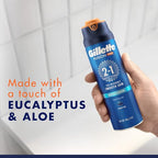 Buy now Gillette PRO Shaving Gel For Men Cools To Soothe Skin And Hydrates Facial Hair, 7oz, ProGlide Sensitive 2 in 1 Shave Gel at indiglob india