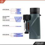 Buy now Athlon Optics 8x42 Midas UHD Gray Binoculars with ED Glass for Adults and Kids, High-Powered Binoculars for Hunting, Birdwatching, and More at indiglob india