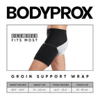 Buy now Bodyprox Groin Wrap, Adjustable Support for Hip, Groin, Hamstring, Thigh, and Sciatic Nerve Pain Relief at indiglob india