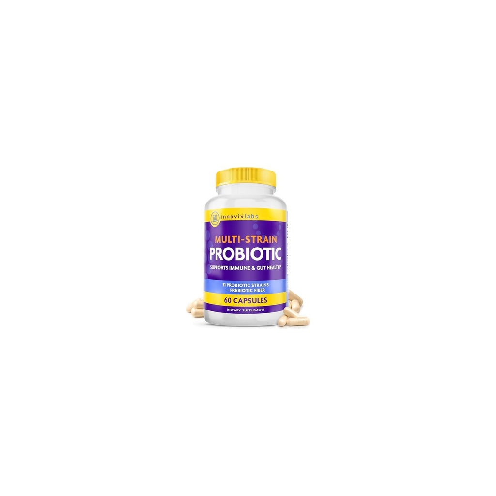 Buy now InnovixLabs Multi Strain Probiotics for Women & Men - Probiotic Supplement - 50 Billion CFU - Gut Health, Immune Support, Digestion, Lactobacillus Acidophilus, Prebiotics and Probiotics, 60 Capsules at indiglob india