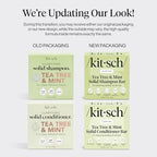 Buy now Kitsch Clarifying Tea Tree Shampoo and Conditioner Set â€“ Shampoo & Conditioner Bar for Women and Men, Scalp & Oil Control Hair Care â€“ Free of Paraben, Sulfate & Silicone â€“ Made in USA - 2 pcs at indiglob india