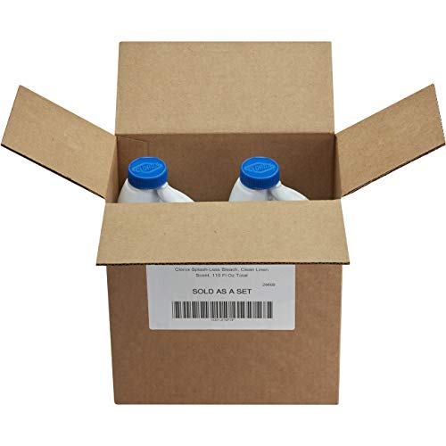 Buy now Clorox Splash-Less Bleach, Clean Linen Scent, 55 Ounces, 2 Pack (110 Ounces Total), Real Bleach Made Simpleâ„¢ at indiglob india