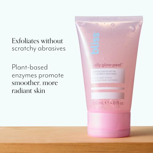 Buy now Bliss Jelly Glow Peel™ Gentle Non-Abrasive Cleanser and Exfoliator With Fruit Enzymes - 4 Oz - Nourishes and Hydrates Skin - Clean - Vegan & Cruelty Free at indiglob india