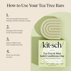 Buy now Kitsch Clarifying Tea Tree & Mint Conditioner Bar - Hair Conditioner for Scalp & Oil Control - Vegan Conditioner for Women and Men, Color-Safe, Sustainable Hair Care - Made in USA, 2.7 oz at indiglob india