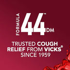 Buy now Vicks Formula 44 DM Cough & Congestion Liquid, Over-The-Counter Medicine, Day or Night, Cough Syrup, Powerful Cough and Congestion Relief, Cough Suppressant and Expectorant, Berry Flavor, 2x12 FL OZ at indiglob india