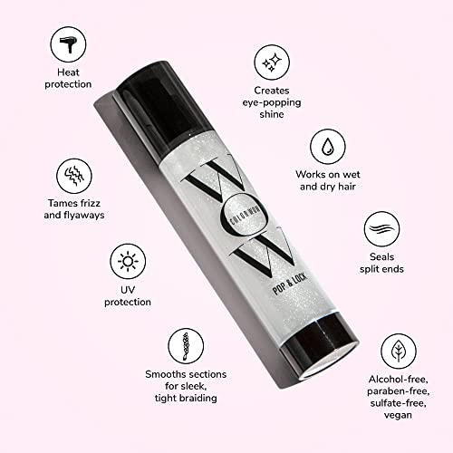 Buy now COLOR WOW Pop + Lock High Gloss Finish â€“ Frizz Control Serum | Prevent Color Fade, Seal Split Ends, and Add Gloss | Get Silky, Shiny Hair! at indiglob india