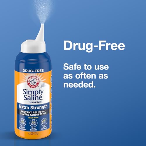 Buy now Simply Saline Extra Strength for Severe Congestion Relief Nasal Mist: 4.6oz 3-Pack at indiglob india