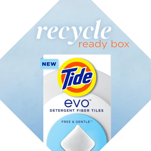 Buy now Tide evo Free & Gentle Laundry Detergent Tiles, Fragrance-Free, 40 Medium Sized Loads, Easy to Use, Safe for All Machines and Water Conditions at indiglob india