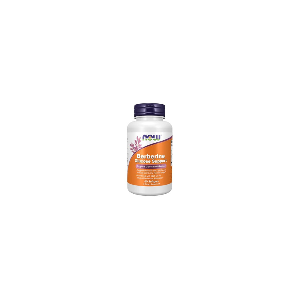 Buy now Now Supplements, Berberine Glucose Support, Combined with MCT Oil for Optimal Berberine Absorption, 60 Softgels at indiglob india
