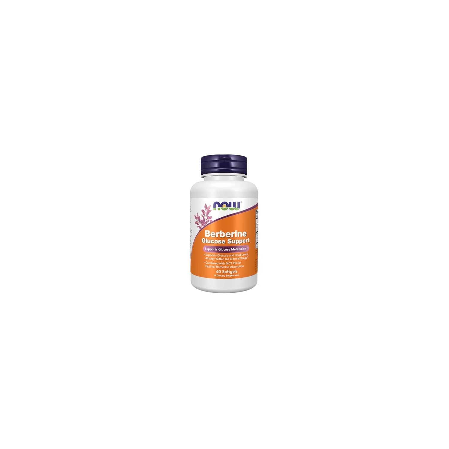 Buy now Now Supplements, Berberine Glucose Support, Combined with MCT Oil for Optimal Berberine Absorption, 60 Softgels at indiglob india