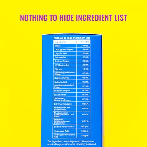 Buy now Good Molecules Glycolic Exfoliating Toner - Hyaluronic and Glycolic Acid Daily Toner for Face - Cleansing Facial Exfoliant for Glowing Even Skin Tone, Skin Care at indiglob india