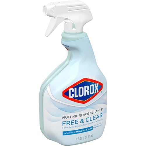 Buy now Clorox Free & Clear Multi Surface Cleaner, Spray Bottle, Fragrance Free, 32 Fluid Ounces, Pack of 3 at indiglob india
