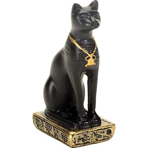 Buy now Egypt 3-Inch Egyptian Black Bastet Feline Cat Goddess Statue Default at indiglob india