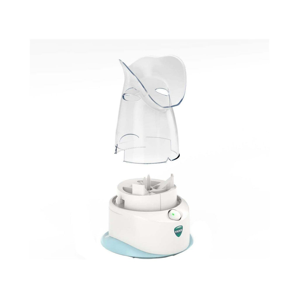 Buy now Vicks Personal Steam Inhaler for Targeted, Natural Steam Relief for Allergies, Congestion, Cough & Colds, and Sinus Irritation, Use with VapoPads - 1 Included at indiglob india