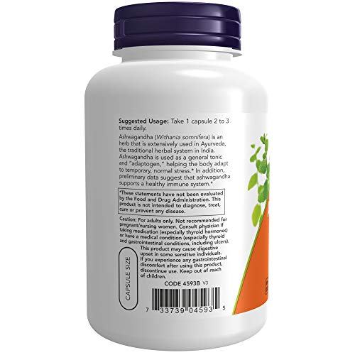 Buy now NOW Foods Ashwagandha Extract 450 mg 180 Capsule at indiglob india