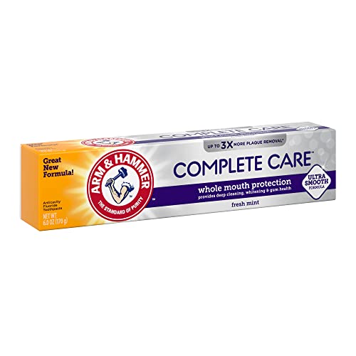 Buy now ARM & HAMMER Complete Care Toothpaste, Teeth Whitening Toothpaste, Fluoride, Whole Mouth Protection, Fresh Mint Flavor, 6.0 oz (Pack of 1) at indiglob india