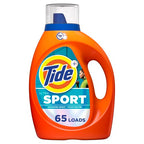 Buy now Tide Ultra Sport Liquid Laundry Detergent, 92 fl oz, 65 Loads, Laundry Detergent Liquid with Advanced Sweat plus Stain Fighters at indiglob india