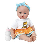 Buy now ADORA Playtime Frilly Fox 13 inch Baby Doll with Embroidered Fox Frill Dress, Bow Headband and Bottle at indiglob india