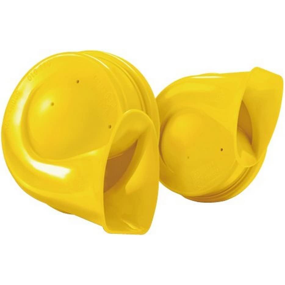 Buy now HELLA 007424801 Twin Trumpet High/Low Tone 12V Horn Kit with Bracket, Red Yellow Universal at indiglob india