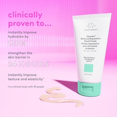 Buy now Drunk Elephant Therabu Buttered Reparative Hand Cream - 75 ml/2.5 fl oz - Hand Lotion - Clean Clinical Skincare - Cruelty-Free - Dermatologist-Tested - Free of Essential Oils, Silicones, and Fragrance at indiglob india