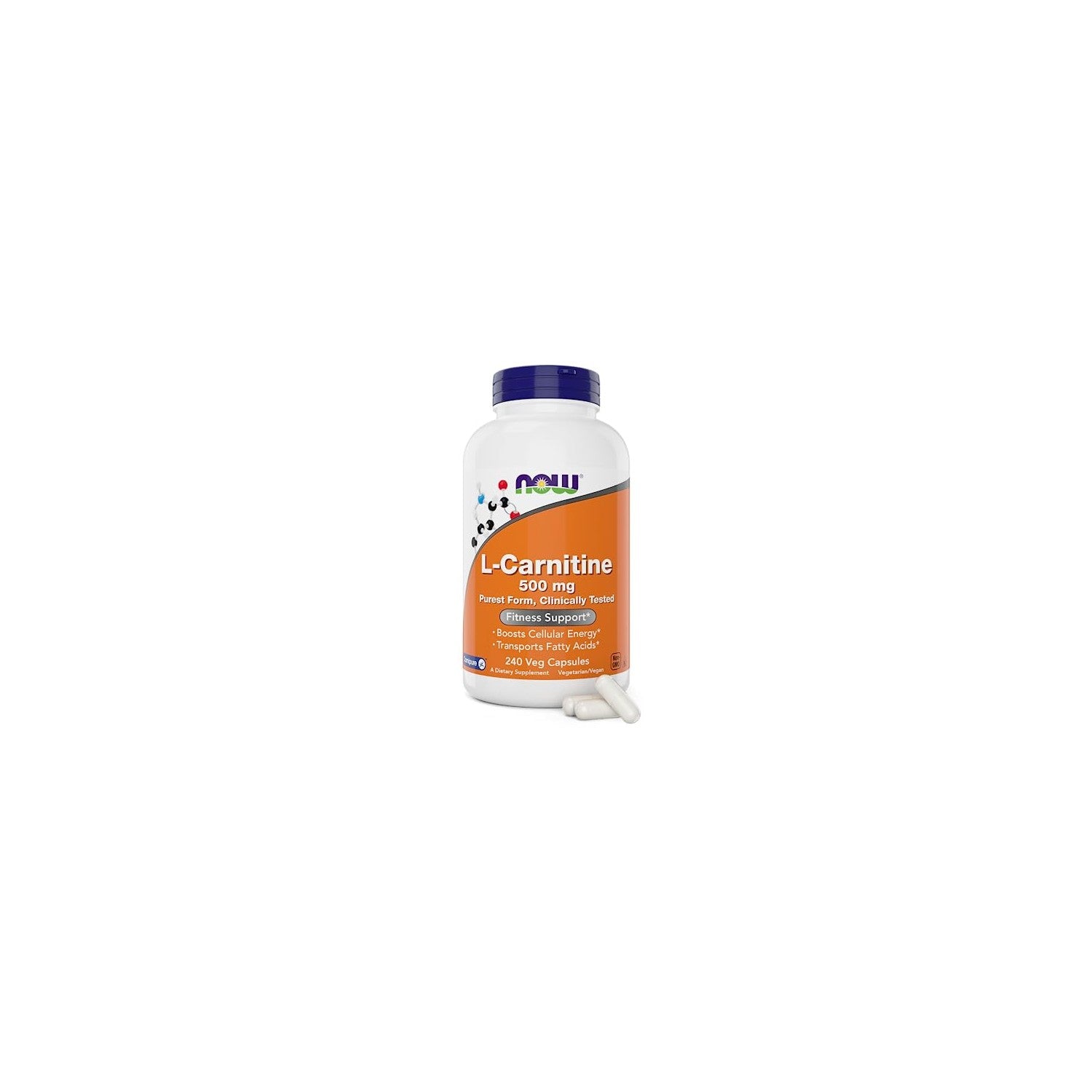 Buy now NOW Foods L-Carnitine 500 mg, 240 Veg Caps - Fitness Support* - Purest Form - Non-GMO - Vegan/Vegetarian - 500mg Capsules - Amino Acid Health Supplement at indiglob india