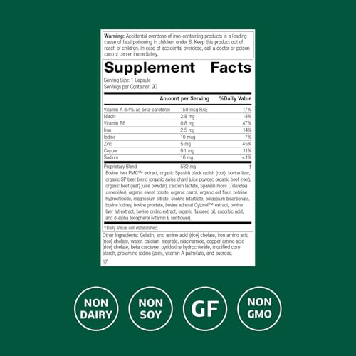 Buy now Standard Process Livaplex - Whole Food Bowel, Digestion and Digestive Health, Liver Health and Gallbladder Support with Spanish Black Radish, Betaine Hydrochloride, and Organic Carrot - 90 Capsules at indiglob india