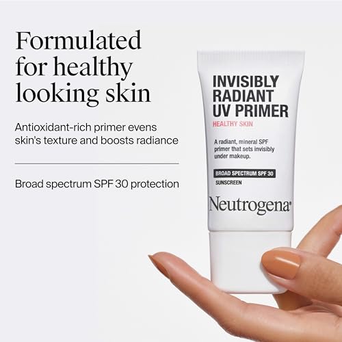 Buy now Neutrogena Healthy Skin Invisibly Radiant UV Face Primer with SPF 30, Mineral Sunscreen Makeup Primer, Broad Spectrum SPF 30, Suitable for All Skin Types, 1 fl. oz at indiglob india